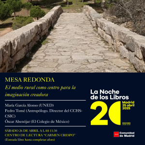La noche de los libros. Mesa redonda: "El medio rural como centro para la imaginación creadora"